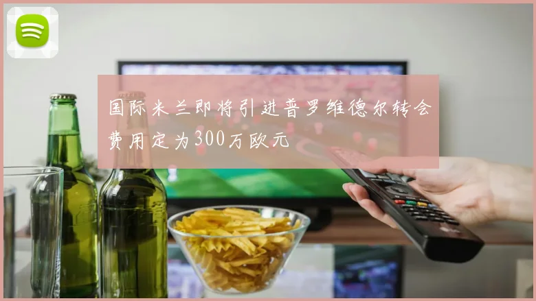 国际米兰即将引进普罗维德尔转会费用定为300万欧元